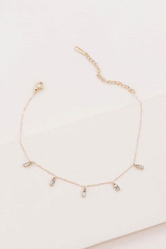 Rhinestone Anklet