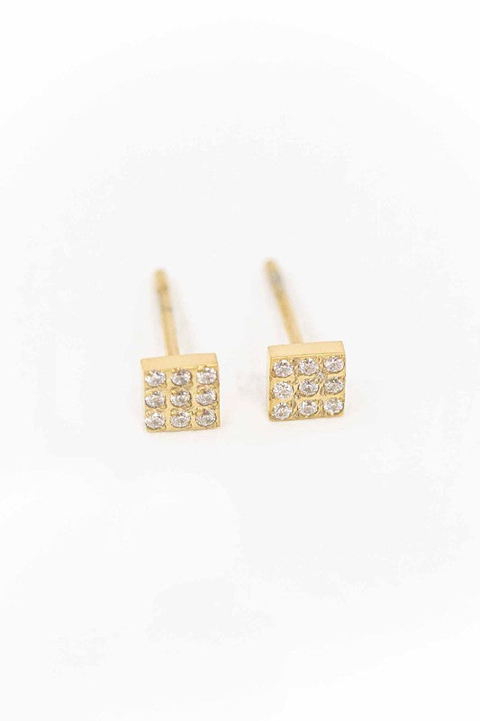 Square Stud Earrings