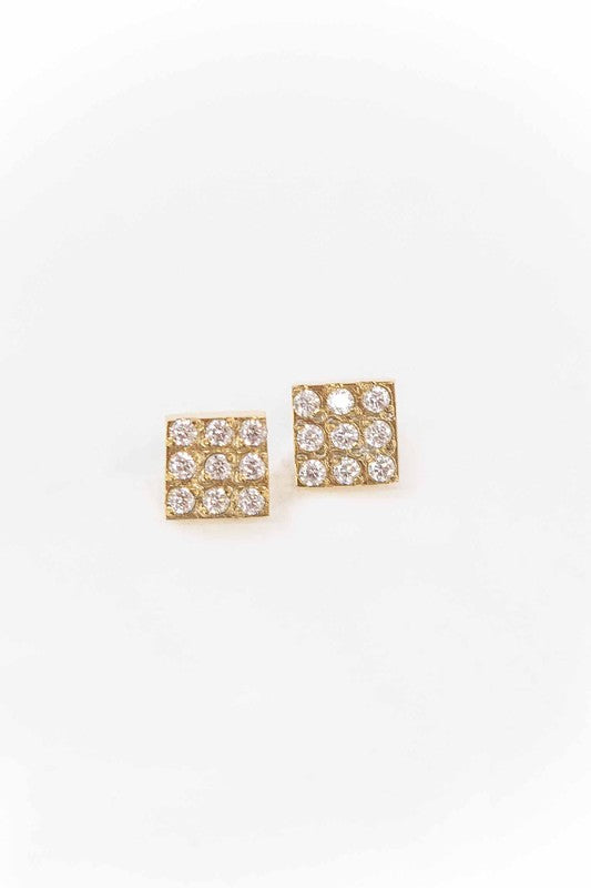 Square Stud Earrings