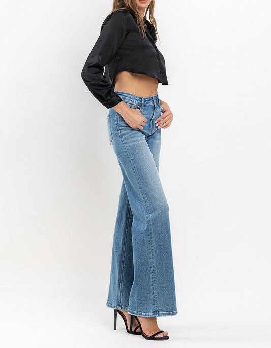 High Rise Wide Leg Jeans